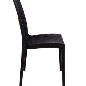 Cadeira Rattan Preto Kit 12 unidades